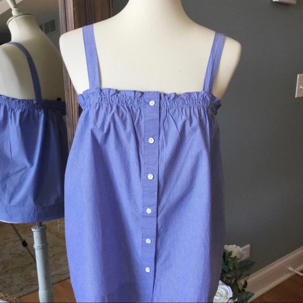 NWT Blue White Striped J. Crew Top